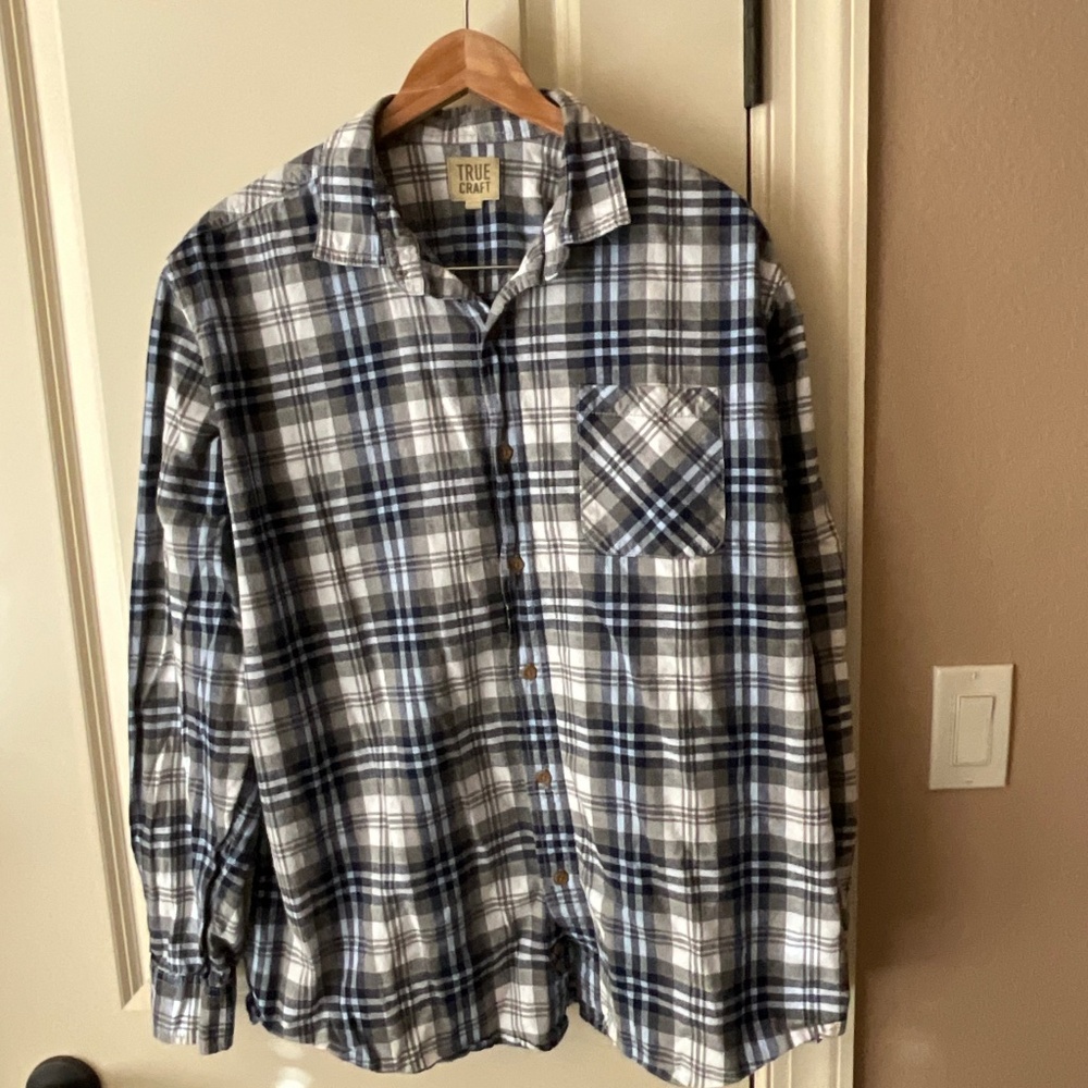 True Craft Mens Flannel Shirt size XL